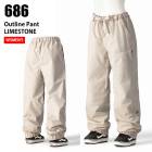 686 ���å��������ȥ��å��� M3WN410 OUTLINE PANT LIMESTONE 24-25 ������ ��ǥ����� �ѥ�� �����ϥ�