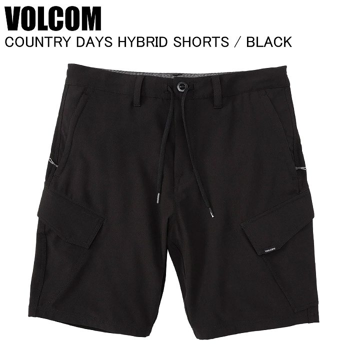 VOLCOM ボルコム A3212308 COUNTRY DAYS HYBRID SHORTS BLACK サーフ