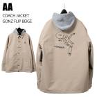 AA ֥륨 COACH JACKET GONZ FLIP BEIGE 24-25   ˥å 㥱å Ρܡ