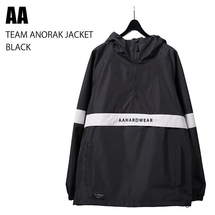 AA ダブルエー TEAM ANORAK JACKET BLACK 24-25 ウエア メンズ ユニ