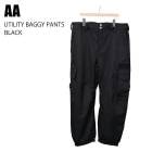 AA ���֥륨�� UTILITY PANTS BLACK 24-25 ������ ��� ��˥��å��� �ѥ�� ���Ρ��ܡ���