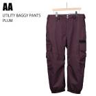 AA ���֥륨�� UTILITY PANTS PLUM 24-25 ������ ��� ��˥��å��� �ѥ�� ���Ρ��ܡ���