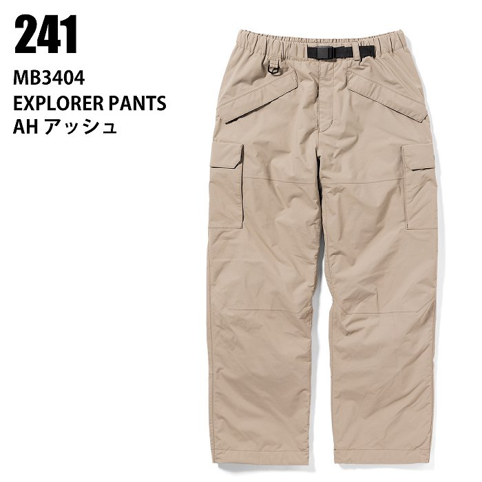 241 explorer pants 24-25 Lサイズ 241 トゥーフォーワン MB3404 EXPLORER PANTS AH 24-25 ウエア メンズ