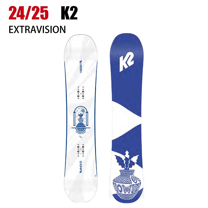 ひろ　スノーボード板2枚 2025 K2 ケーツー EXTRAVISION エクストラビジョン 24-25 レディース