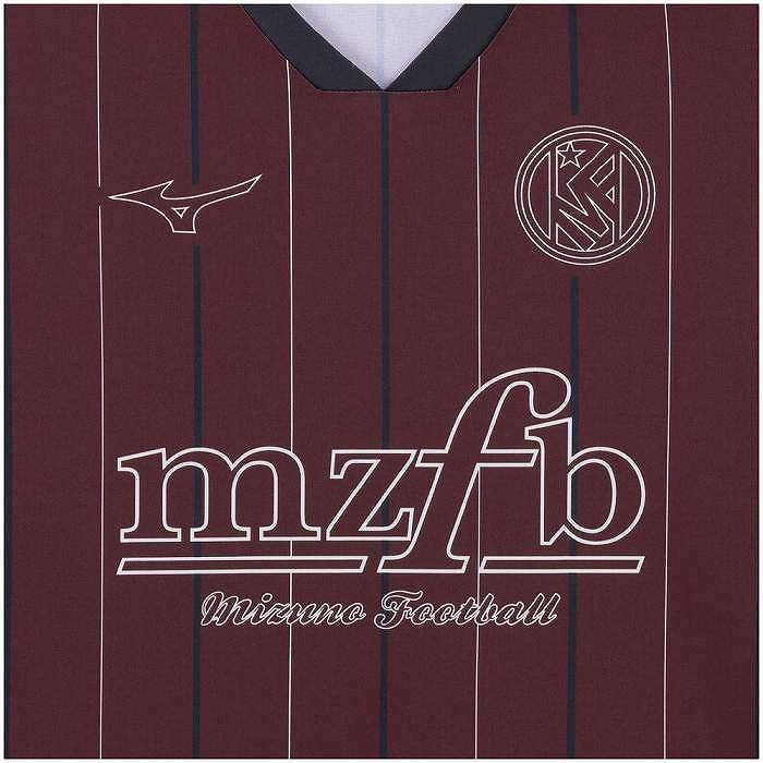 MIZUNO ミズノ P2MABX7463 MZFB ストライプTEEシャツ ボルドー