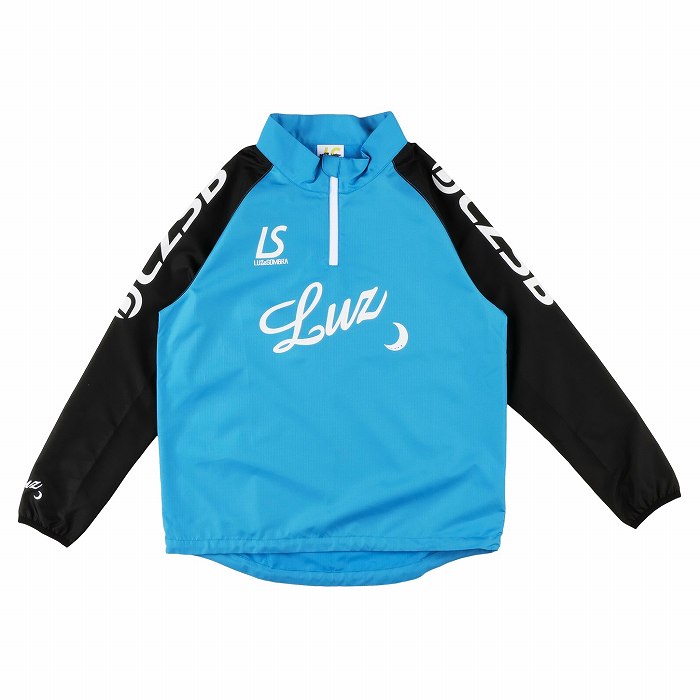 LUZESOMBRA ルースイソンブラ ジュニア LZSB HALFZIP PISTE TOP(ターコイズ) L2242105 948TBLBLK フットサル ピステシャツ LUZESOMBRA ルースイソンブラ ジュニア LZSB HALFZIP PISTE TOP