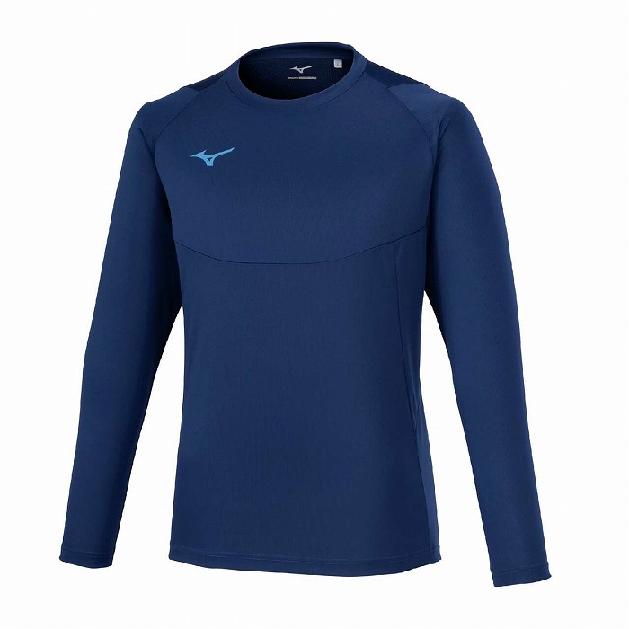 MIZUNO ミズノ ロングスリーブフィールドシャツ(ネイビー) P2MAB50511