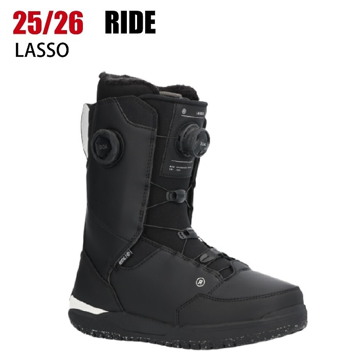 ライドLasso Pro スノーボードブーツ ダブルBOAシステム25.0センチ RIDE Lasso Pro Snowboard Boots 2025 | RIDE Snowboards