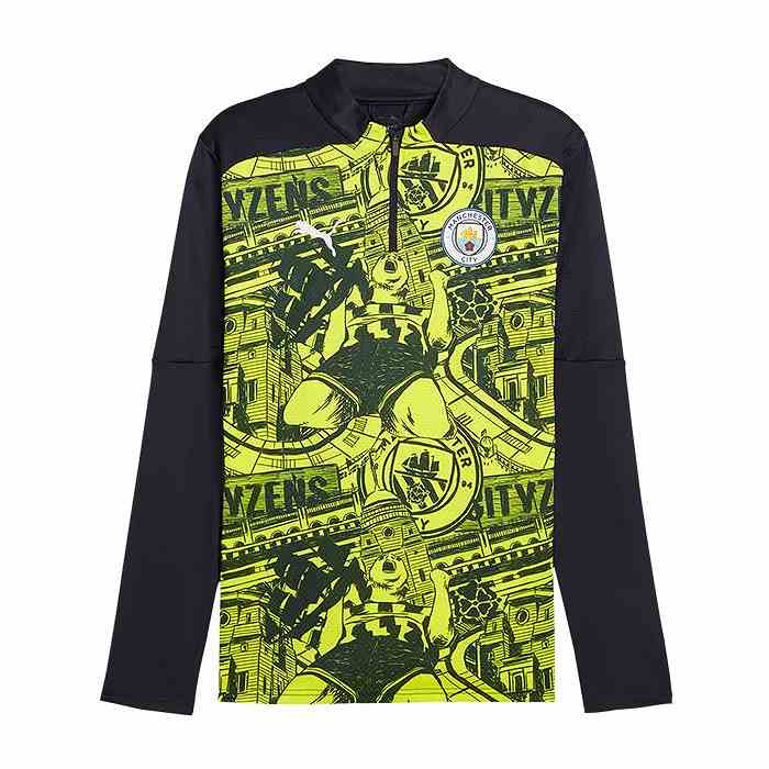 PUMA プーマ マンチェスターシティ プレマッチ1/4ジップトップ