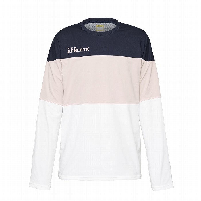 ATHLETA アスレタ ジュニア カラーブロックロングTシャツ(ピンク