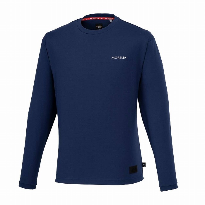 MIZUNO ミズノ モレリア 長袖バックプリントTシャツ(ネイビー