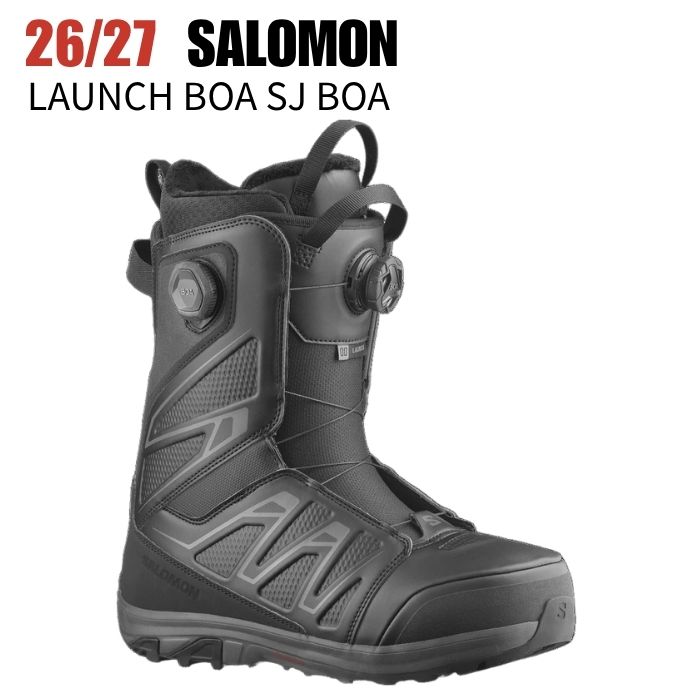 【美品・値下げ】 SALOMON LAUNCH 27.0センチ 2027 SALOMON サロモン LAUNCH BOA SJ BOA ラウンチ BLACK 26-27