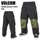 VOLCOM �ܥ륳�� NWRK BAGGY PANT BLK 24-25 ������ ��˥��å��� �ѥ�� ������ ���Ρ��ܡ���  G1352509