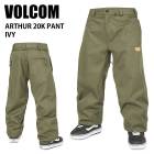 VOLCOM �ܥ륳�� ARTHUR 20K PANT IVY 24-25 ������ ��˥��å��� �ѥ�� ������ ���Ρ��ܡ���  G1352514