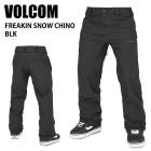 VOLCOM �ܥ륳�� FREAKIN SNOW CHINO BLK 24-25 ������ ��˥��å��� �ѥ�� ������ ���Ρ��ܡ���  G1352515