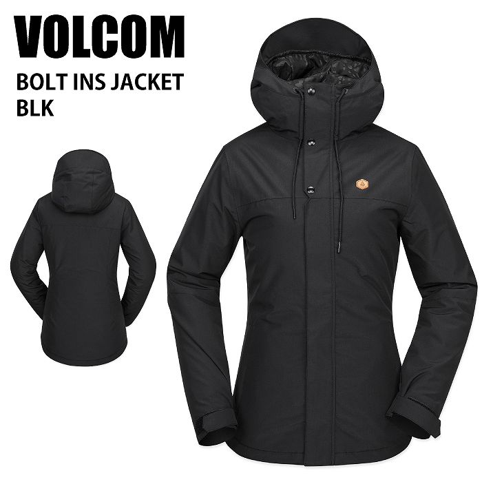 VOLCOM ボルコム BOLT INS JACKET BLK 24-25 ウエア レディース ジャケット スキー スノーボード  H0452511 VOLCOM ボルコム BOLT INS JACKET BLK 24-25 ウエア レディース