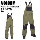 VOLCOM �ܥ륳�� CRESTON 3D STRETCH BIB OVERALL IVY 24-25 ������ ��ǥ����� �ѥ�� ������ ���Ρ��ܡ��� �ӥ�  H1252502