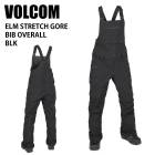 VOLCOM ܥ륳 ELM STRETCH GORE BIB OVERALL BLK 24-25  ǥ ѥ  Ρܡ GORE-TEX ɿ  H1352501