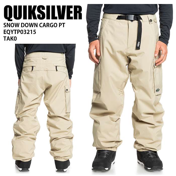 QUIKSILVER クイックシルバー EQYTP03215  DOWN CARGO PT TKA0 24-25 ウエア ユニセックス パンツ スノーボード QUIKSILVER クイックシルバー EQYTP03215 SNOW DOWN CARGO PT TKA0 24