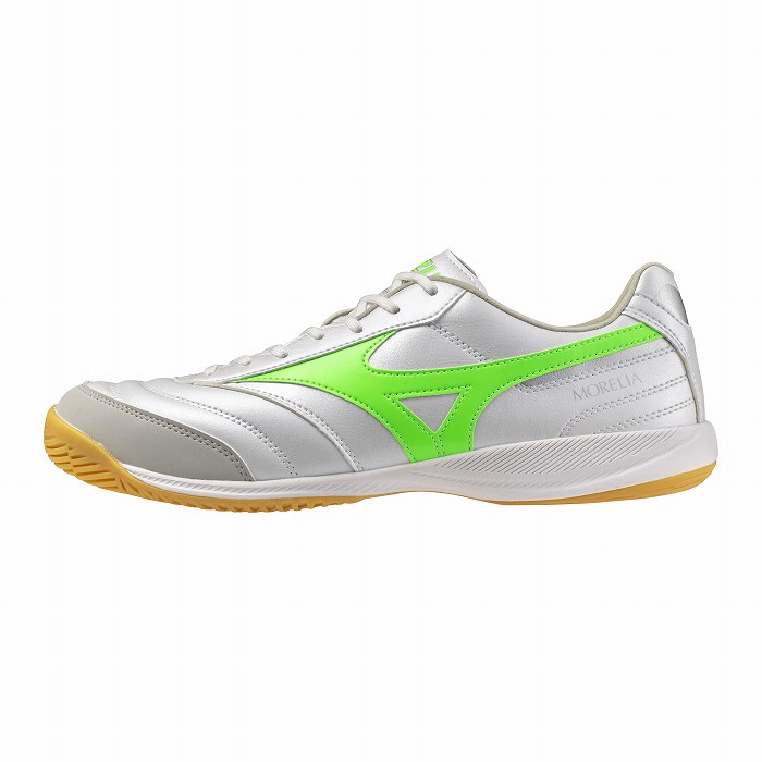 ミズノ　モレリア IN フットサルシューズ MIZUNO ミズノ モレリア サラ PRO IN(ホワイト×グリーン