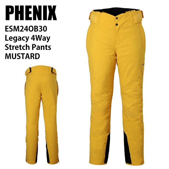 PHENIX フェニックス ESM24OB30 Legacy 4Way Stretch Pants MUSTARD 24