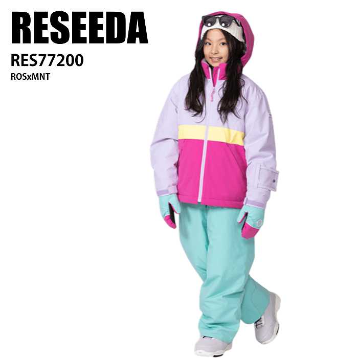 RESEEDA レセーダ RES77200 954492 ROSxMNT 24-25 ウエア キッズ ジュニア 上下セット 雪遊び そり スキー スノーボード 子供用 RESEEDA レセーダ RES77200 954492 ROSxMNT 24-25 ウエア キッズ