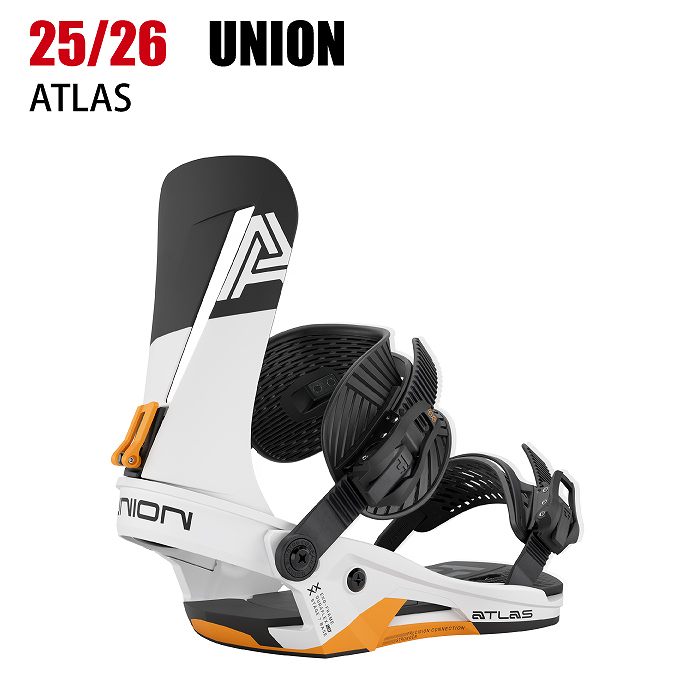 2026 UNION ユニオン ATLAS アトラス WHITE/ORANGE 25-26 スノーボード