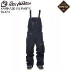 REW �����륤�����֥�� KAMIKAZE BIB PANTS 20 ���ߥ����ӥ֥ѥ�� BLACK ���Ρ��ܡ��� ������ �ӥ� �����ƥå��� 25-26