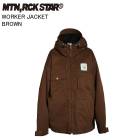 MTN.ROCK STAR ޥƥå WORKER JACKET 㥱å BROWNޥ MRS 25-26  Ρܡ