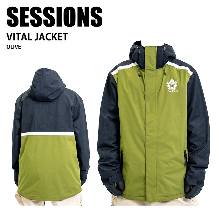 SESSIONS ���å���� VITAL JACKET OLIVE 24-25 ������ ��˥��å��� ���㥱�å� ������ ���Ρ��ܡ���