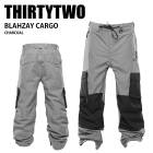 THIRTYTWO �����ƥ����ġ� BLAHZAY CARGO CHARCOAL 24-25 ������ ��˥��å��� �ѥ�� ������ ���Ρ��ܡ���