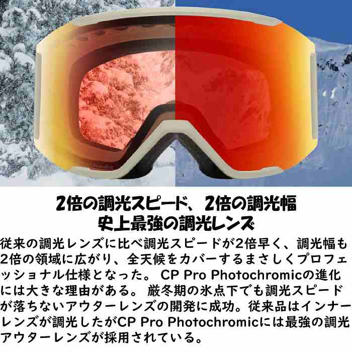 SMITH スミス SQUAD スカッド SLATE 010276101 調光レンズ 全天候対応