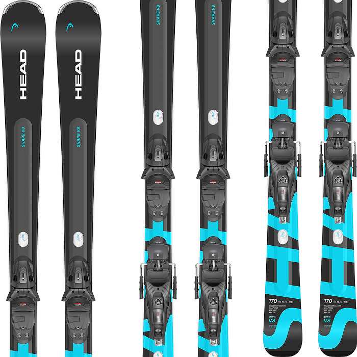 ヘッド スキー板 2026 HEAD SHAPE E-V8 SW AMT-PR + PR 11 GW ANTH/BL