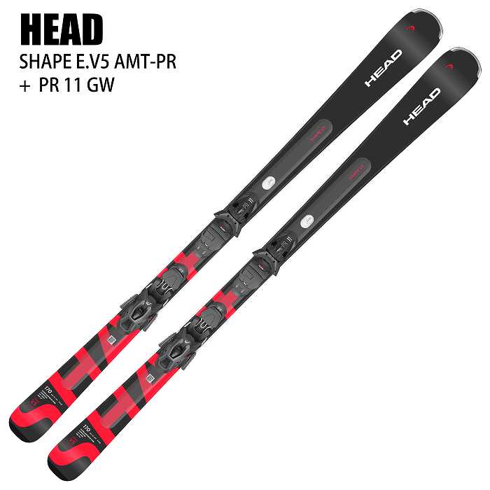 ヘッド スキー板 2026 HEAD SHAPE E.V5 AMT-PR + PR 11 GW ANTH/RD