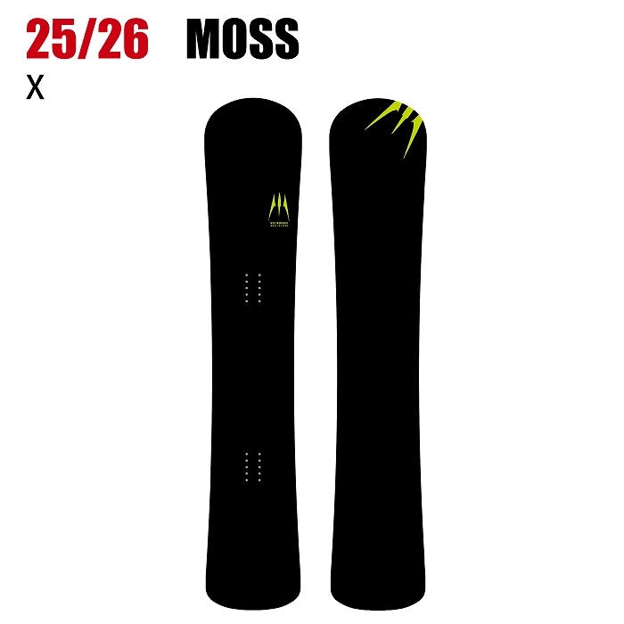大幅値下げ！MOSS(モス). An 36 MOSS BOARD 日本製 2026 MOSS モス X エックス 25-26 ボード板 スノーボード