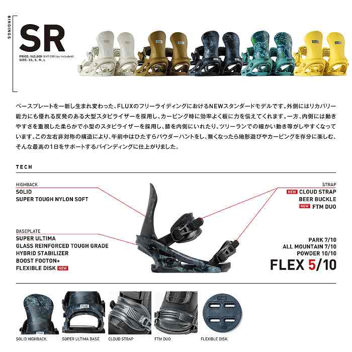 2026 FLUX フラックス SR エスアール TIEDYE 25-26 スノーボード