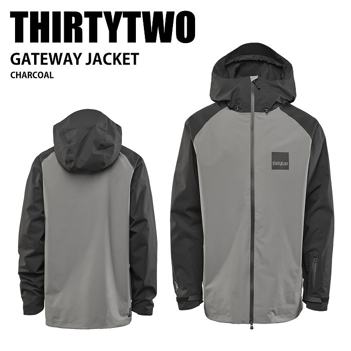 THIRTYTWO �����ƥ����ġ� GATEWAY JACKET CHARCOAL 24-25 ������ ��˥��å��� ���㥱�å� ������ ���Ρ��ܡ���