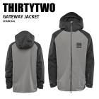 THIRTYTWO �����ƥ����ġ� GATEWAY JACKET CHARCOAL 24-25 ������ ��˥��å��� ���㥱�å� ������ ���Ρ��ܡ���