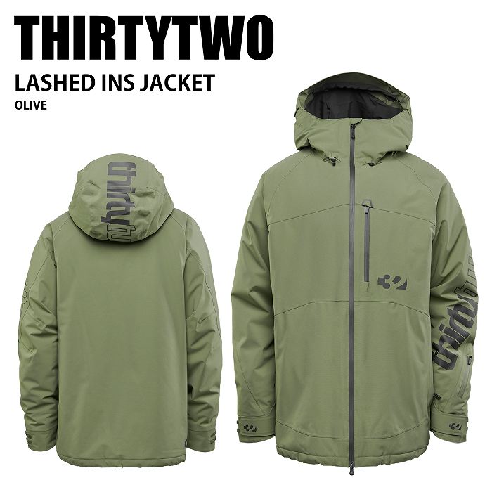 THIRTYTWO �����ƥ����ġ� LASHED INS JACKET OLIVE 24-25 ������ ��˥��å��� ���㥱�å� ������ ���Ρ��ܡ���