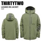 THIRTYTWO �����ƥ����ġ� LASHED INS JACKET OLIVE 24-25 ������ ��˥��å��� ���㥱�å� ������ ���Ρ��ܡ���