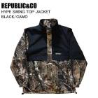 REPUBLIC&CO ��ѥ֥�å� HYPE SWING TOP JACKET �ϥ��ץ������󥰥ȥåץ��㥱�å� BLACK/CAMO ���Ρ��ܡ��� ������ ���㥱�å�