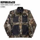 REPUBLIC&CO ��ѥ֥�å� HUNTAING COAT JACKET �ϥ�ƥ��󥰥����ȥ��㥱�å� CAMO ���Ρ��ܡ��� ������ ���㥱�å�