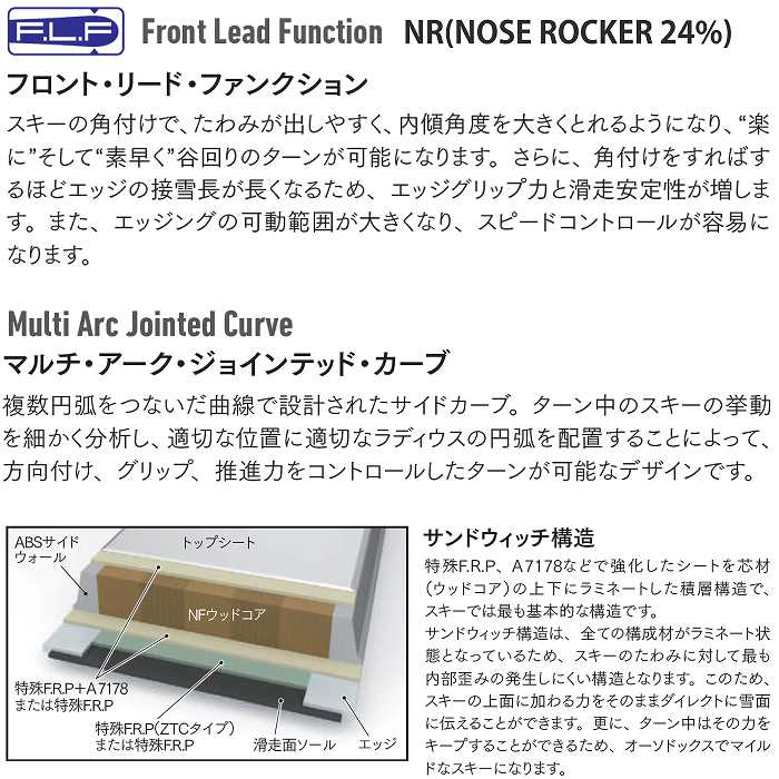 オガサカ スキー板 2026 OGASAKA U-PE/WT + FDT 12 TPX ユニティー