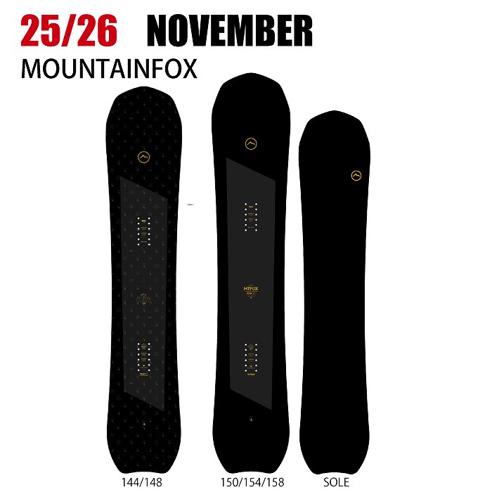 2026 NOVEMBER ノベンバー MOUNTAINFOX マウンテンフォックス 25-26