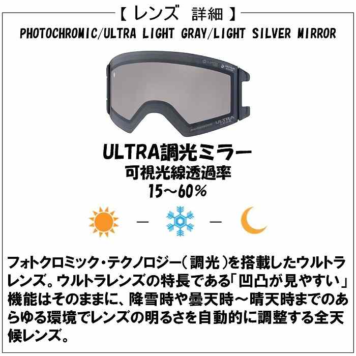 SWANS ゴーグル OUTBACK OB-MDH-CU-LG スペアレンズ付 SWANS スワンズ OUTBACK アウトバック SBLU OB-MDH-CU-LG 調光レンズ