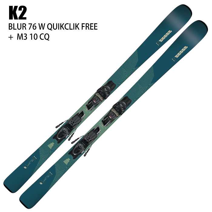 ケーツー スキー板 2026 K2 BLUR 76 W QUIKCLIK FREE + M3 10 CQ