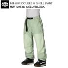 686 ���å��������ȥ��å��� M5WN243 686 HUF DOUBLE H SHELL PANT HUF GREEN COLORBLOCK ������ 686������ �ѥ�� 25-26��ǥ�