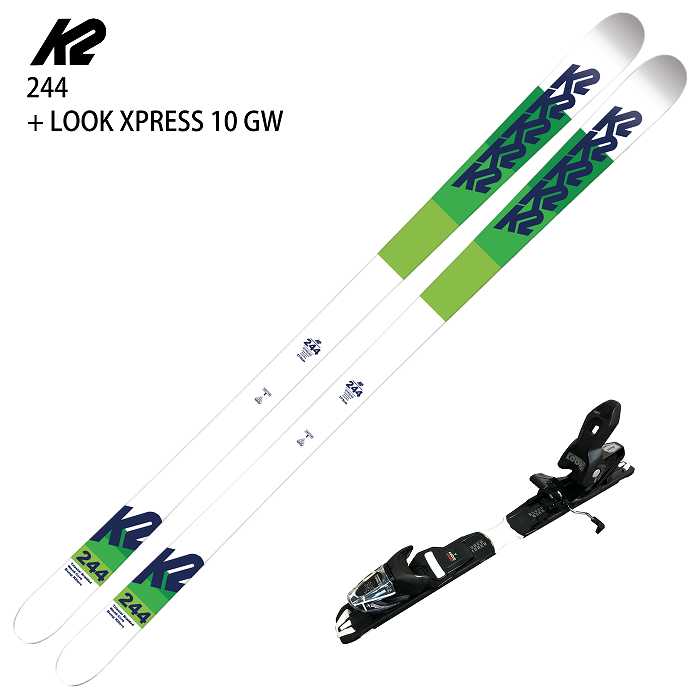 [スキー2点セット] ケーツー スキー板 2026 K2 244 + LOOK XPRESS 10 GW ブーツサイズ調整可能 ビンディングセット 25-26 スキー2点セット] ケーツー スキー板 2026 K2 244 + LOOK XPRESS 10 GW