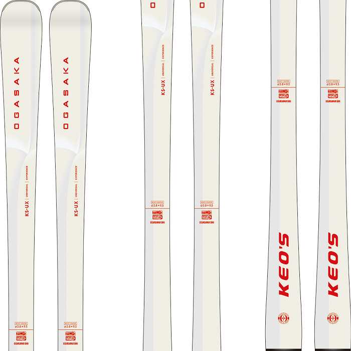 スキー2点セット] オガサカ スキー板 2026 OGASAKA KS-UX/WT + LOOK