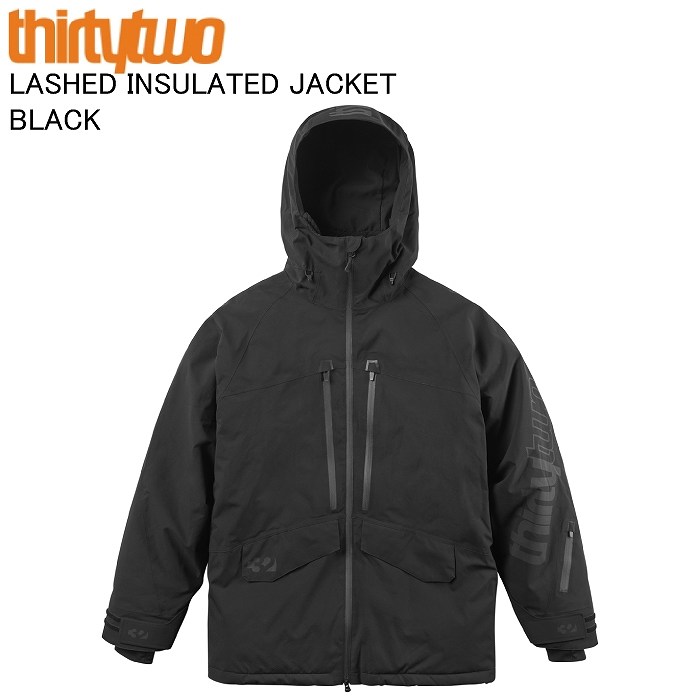 THIRTYTWO ジャケット ブラック THIRTYTWO サーティーツー LASHED INSULATED JACKET BLACK